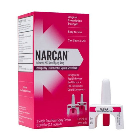 Narcan, Nasal Spray Single Dose Opioid Overdose Emergency Treatment, 4 Mg, 2 Count Narcan