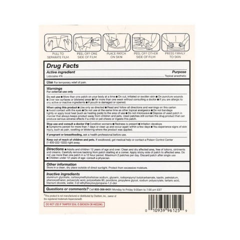 Foster And Thrive, Lidocaine Pain Relief Patch, 30 Each