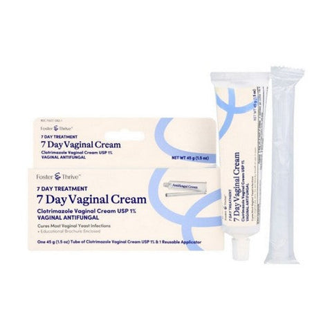 Foster And Thrive, 7 Day Clotrimazole USP 1% Vaginal Cream, 1.5 Oz