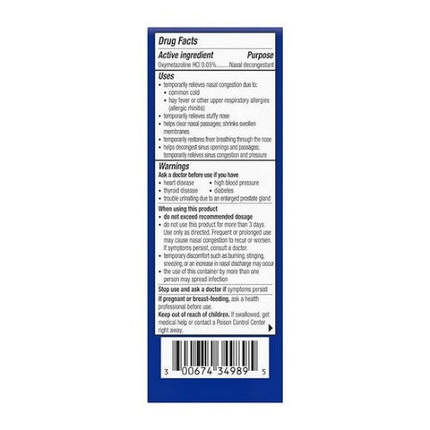 Advil, Severe Congestion Relief Nasal Mist Oxymetazoline Hydrochloride, 0.34 Oz