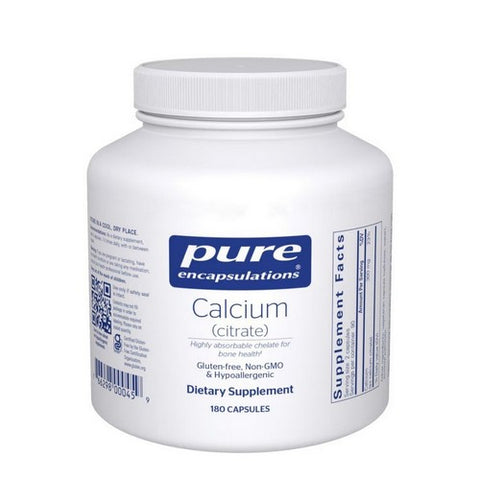 Calcium (Citrate) 180 Caps by Pure Encapsulations
