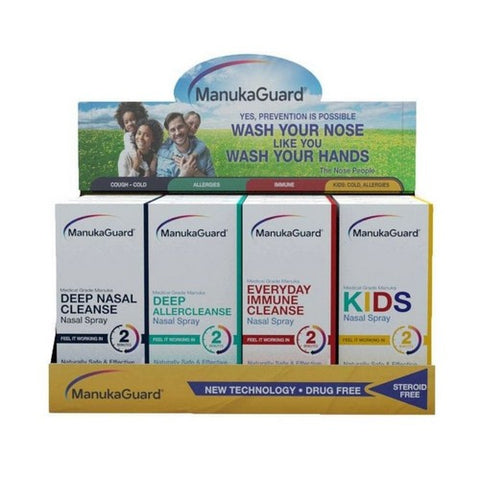 Nasal Spray Display 12 Count by Manuka Guard