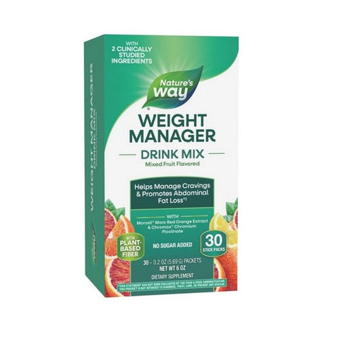 Weight Manager Drink Mix Mixed Fruit 30 Packets / 6 Oz by Nature's Way