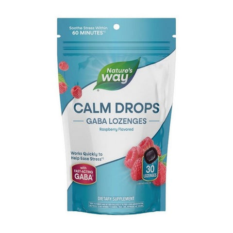 Calm Drops Raspberry Lozenges 30 Count by Nature's Way