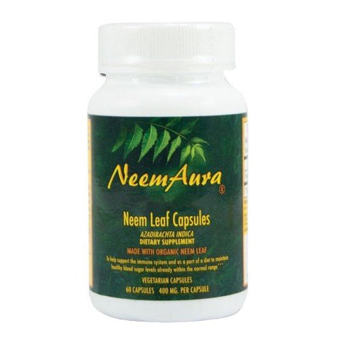 Neemaura, Organic Neem Leaf, 60 VegCaps Neemaura