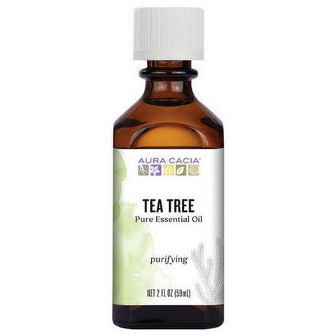 Aura Cacia, 100% Pure Essential Oil Tea Tree, (melaleuca alternafolia) 2 Fl Oz Aura Cacia