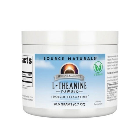 Serene Science L-Theanine Powder 20.5 Grams by Source Naturals