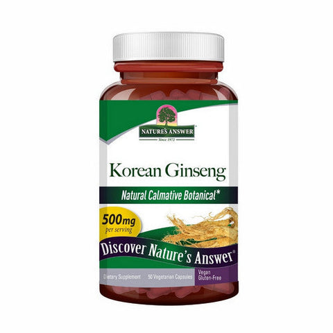 Nature's Answer, Ginseng Root Korean, 50 Vcaps Nature's Answer