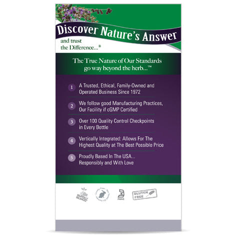 Nature's Answer, Vitex Agnus-Castus Chaste Tree Berry, 40 Mg, 90 Veg Caps Nature's Answer