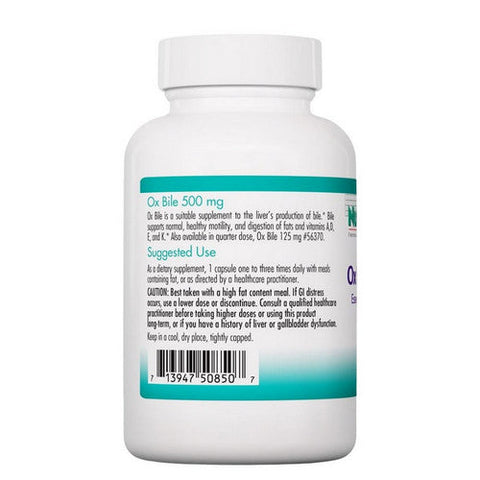 Nutricology/ Allergy Research Group, Ox Bile, 500 Mg, 100 Vegicaps Nutricology/ Allergy Research Group