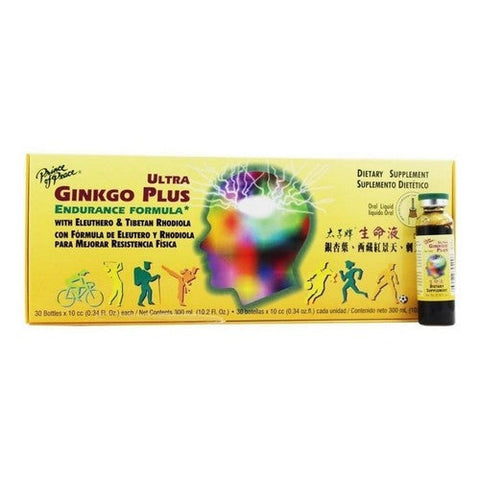 Prince Of Peace, Ultra Ginkgo Plus Endurance Formula, 30 vials Prince Of Peace
