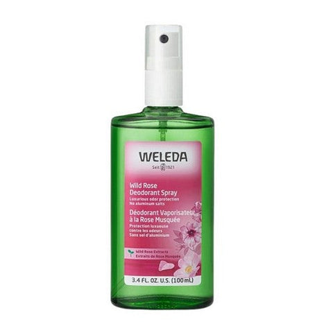 Weleda, Deodorant 24 Hour Spray Wild Rose, 3.4 Fl Oz Weleda