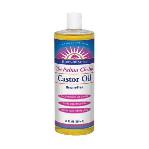 Heritage Store, Castor Oil Cold Pressed, 32 Oz Heritage Store