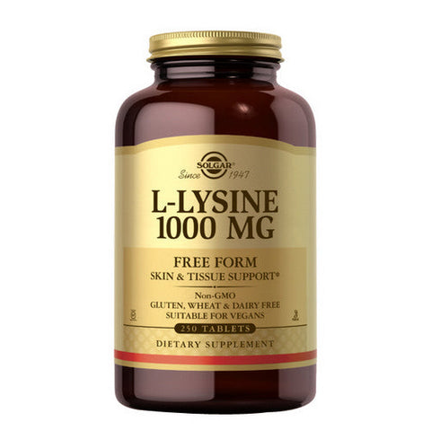 Solgar, L-Lysine, 1000 mg, 250 Tabs Solgar