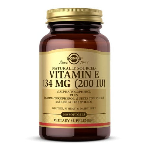 Solgar, Vitamin E Naturally Sourced, 200 IU, 100 S Gels Solgar