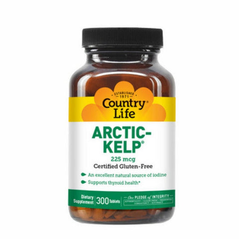 Country Life, Arctic-Kelp, 225 mcg, 300 Tabs Country Life