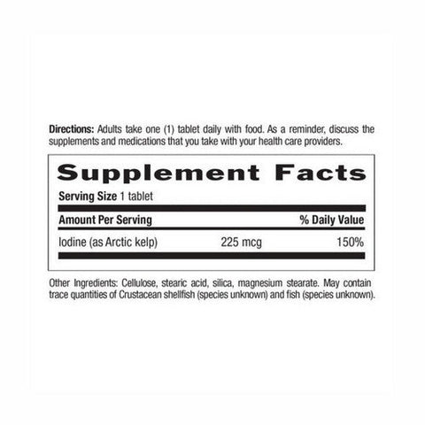 Country Life, Arctic-Kelp, 225 mcg, 300 Tabs Country Life