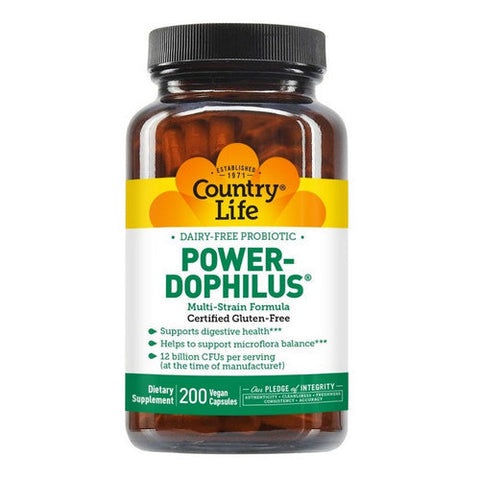 Country Life, Power-Dophilus, 200 Veg Caps Country Life