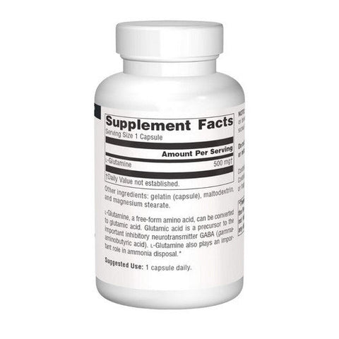 Source Naturals, L-Glutamine, 500 mg, 100 Caps Source Naturals