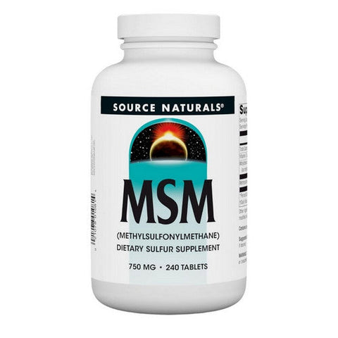 Source Naturals, MSM (Methylsulfonylmethane) with Vitamin C, 750 mg, 240 Tabs Source Naturals