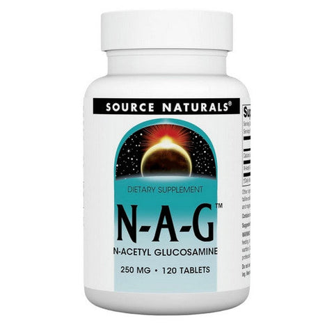 Source Naturals, N-A-G N-Acetyl Glucosamine, 250 Mg, 120 Tabs Source Naturals