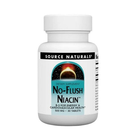 Source Naturals, No-Flush Niacin, 500 Mg, 30 Tabs Source Naturals