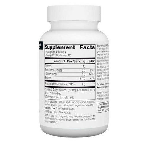 Source Naturals, FOS (Fructooligosaccharides), 1000 MG, 50 Tabs Source Naturals