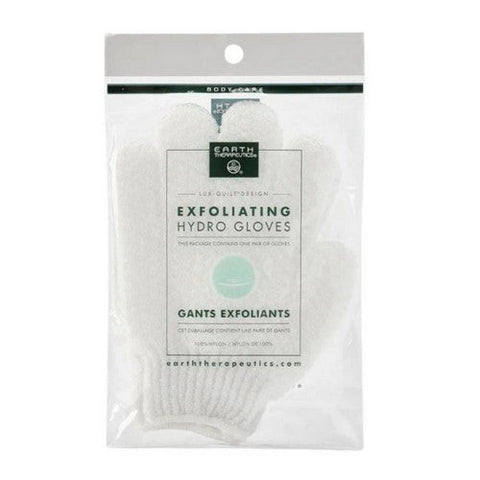 Earth Therapeutics, Exfoliating Hydro Gloves White, 1 Pair Earth Therapeutics