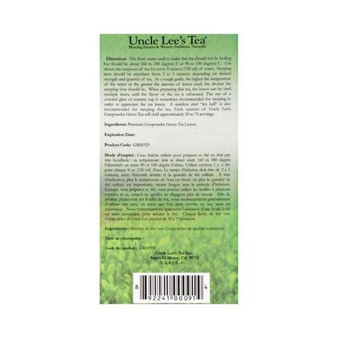 Uncle Lees Teas, Premium Gunpowder Green In Bulk Tea, 3.53 Oz Uncle Lees Teas