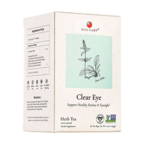 Health King, Clear Eye Tea, 20 Tea Bags Health King