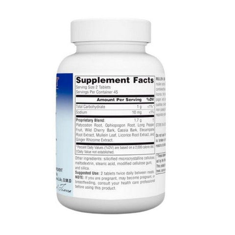 Planetary Herbals, Mullein Lung Complex, 90 Tabs Planetary Herbals