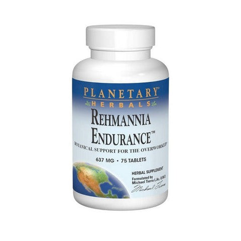 Planetary Herbals, Rehmannia Endurance, 637 Mg, 75 Tabs Planetary Herbals