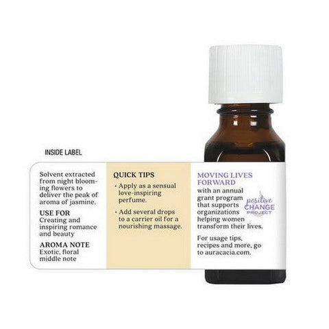 Aura Cacia, Precious Essentials Oil, Jasmine Absolute W/Jojoba 0.5 Fl Oz Aura Cacia