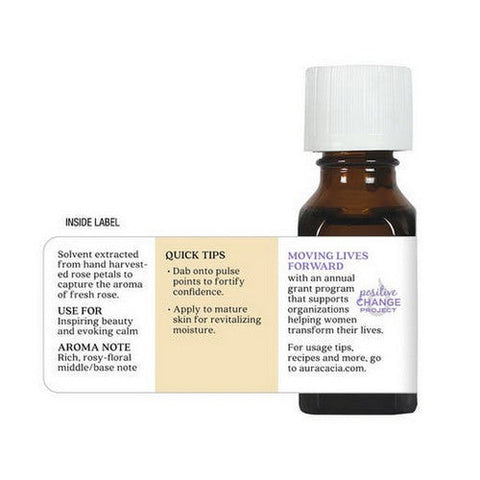 Aura Cacia, Precious Essentials Oil, Rose Absolute Jojoba, 0.5 Oz Aura Cacia