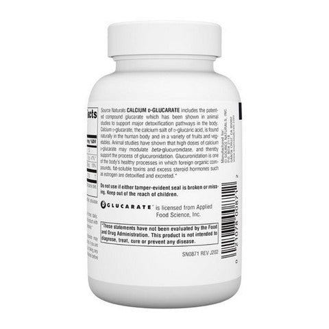 Source Naturals, Calcium D-Glucarate, 500 mg, 120 Tabs Source Naturals