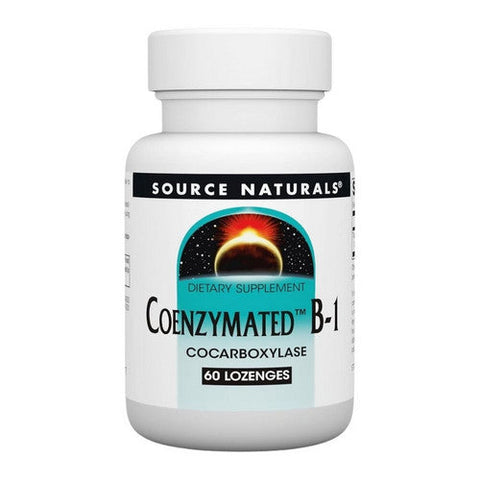 Source Naturals, Coenzymated B-1 Sublingual, 25 MG, 60 Tabs Source Naturals