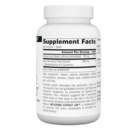 Source Naturals, Artichoke Extract, 500 mg, 180 Tabs Source Naturals