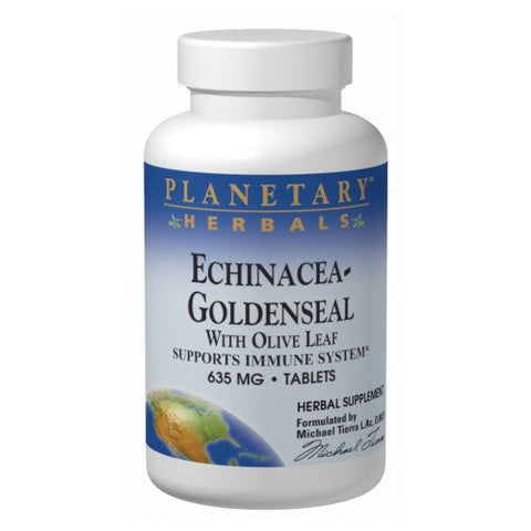 Planetary Herbals, Echinacea-Goldenseal, with Olive Leaf 30 Tabs Planetary Herbals