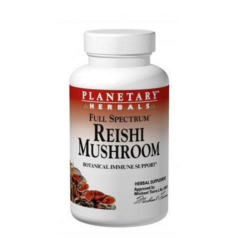 Planetary Herbals, Full Spectrum Reishi Mushroom, 460 mg, 100 Tabs Planetary Herbals