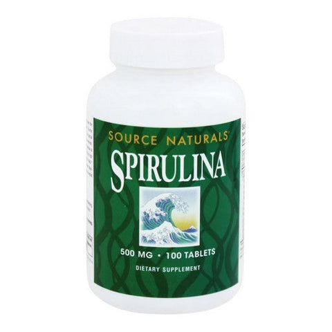 Source Naturals, Spirulina, 500 MG, 100 Tabs Source Naturals