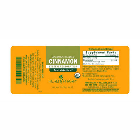 Herb Pharm, Cinnamon Extract, EA 4 OZ Herb Pharm