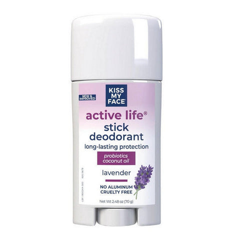 Kiss My Face, Deodorant Active Life, Lavender EA 1/2.48 OZ Kiss My Face