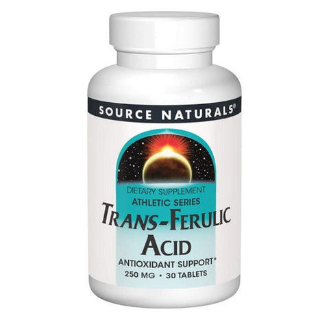 Source Naturals, Athletic Series Trans-Ferulic Acid, 250 MG, 30 Tabs Source Naturals