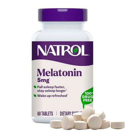 Natrol, MELATONIN, 5 MG, 60 Tabs Natrol