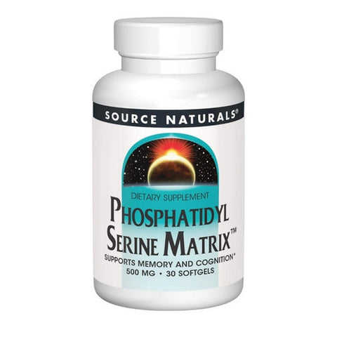 Source Naturals, Phosphatidyl Serine, 500 mg, Matrix Softgel 30 Sg Source Naturals