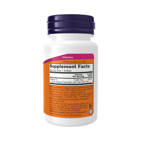 Now Foods, Vitamin A, 100 Softgels Now Foods
