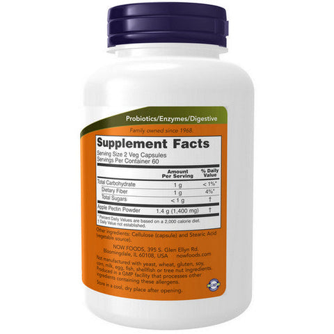 Now Foods, Apple Pectin, 700 mg, 120 Veg Caps Now Foods