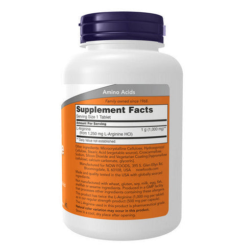 Now Foods, L-Arginine, 1000 mg, 120 Tabs Now Foods