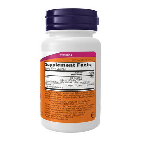 Now Foods, Methyl B-12, 5000 mcg, 60 LOZ Now Foods