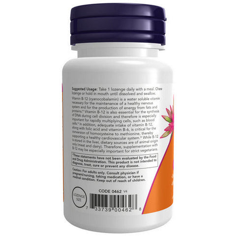 Now Foods, Vitamin B-12, 5,000 Mcg, 60 Lozenges Now Foods